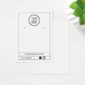 Hinzufügen Ihres Logo-Ohrs | Schmuckkarte (Schreibtisch)