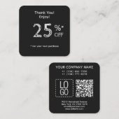 Hinzufügen Ihres Logo-Prozentsatzes für den benutz Rabattkarte (Vorne/Hinten)