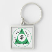 Hinzufügen Ihres Logo-Schlüsselanhängers Schlüsselanhänger (Vorne)