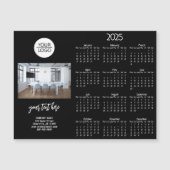Hinzufügen Ihres Logos 2025 Calendar Company Foto Magnetkarte (Vorderseite)