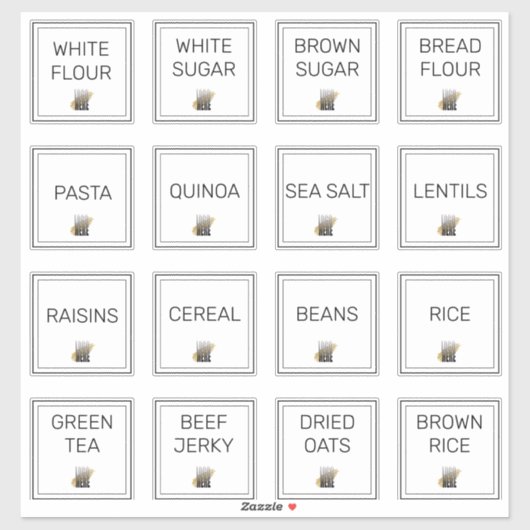 Hinzufügen Ihres Logos Berufliche Küchenspeicher Aufkleber (Blatt)