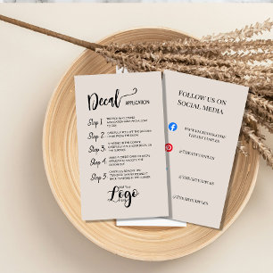 Hinzufügen Ihres Logos - Desktop-Pflegekarten für  Visitenkarte