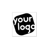 Hinzufügen Ihres Logos Einfache Elegante Business Gummistempel (Prägung)