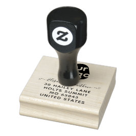 Hinzufügen Ihres Logos Einfache Elegante Business  Gummistempel