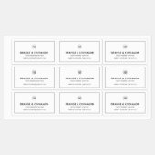 Hinzufügen Ihres Logos Minimalistisches, modernes Etiketten (Blatt)