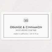 Hinzufügen Ihres Logos Minimalistisches, modernes Etiketten (Design 1)