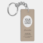 Hinzufügen Ihres Logos mit der Werbeaktion einer b Schlüsselanhänger (Vorderseite links)