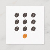 Hinzufügen Ihres Logos Modern Coffee Shop Treuekarte (Rückseite)