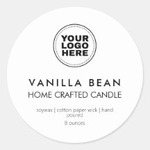 Hinzufügen Ihres Logos Moderne, hausgemachte Kerze