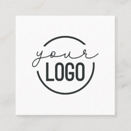 Hinzufügen Ihres Logos Moderne Minimal einfache We Quadratische Visitenkarte