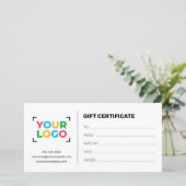 Hinzufügen Ihres Logos Moderner Qr-Code Geschenkgu (Stehend Vorderseite)