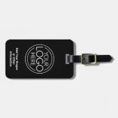 Hinzufügen Ihres Logos Modernes Minimalistisches B Gepäckanhänger (Vorderseite horizontal)