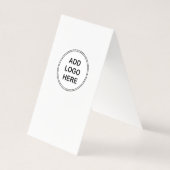 Hinzufügen Ihres Logos Modernes, vertikales Design Visitenkarten (Rückseite)