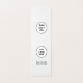 Hinzufügen Ihres Logos Modernes, vertikales Design Visitenkarten (Außenseite Aufgefaltet)