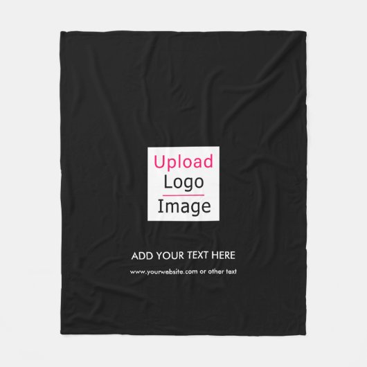 Hinzufügen Ihres Logos und benutzerdefinierten Tex Fleecedecke (Vorderseite)