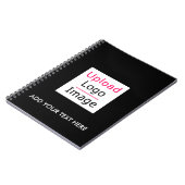 Hinzufügen Ihres Logos und benutzerdefinierten Tex Notizblock (Linke Seite)