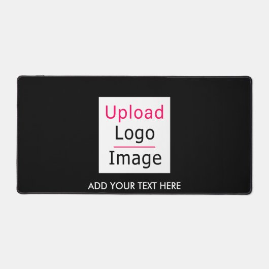 Hinzufügen Ihres Logos und benutzerdefinierten Tex Schreibtischunterlage (Vorderseite)