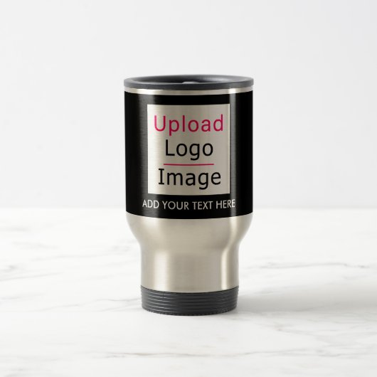 Hinzufügen Ihres Logos und benutzerdefinierter Tex Reisebecher (Mittel)