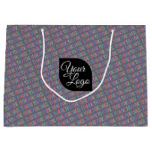 Hinzufügen Ihres Logos Vielen Dank für Ihren Kauf Große Geschenktüte (Vorderseite)