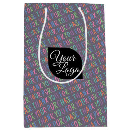 Hinzufügen Ihres Logos Vielen Dank für Ihren Kauf  Mittlere Geschenktüte