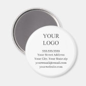 Hinzufügen Ihres Marketings zum Logo-Geschäft Magnet (Vorderseite/Rückseite)