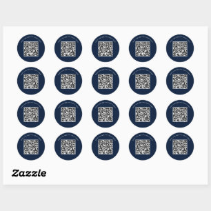 Hinzufügen Ihres QR-Codes mit Business Marketing M Runder Aufkleber