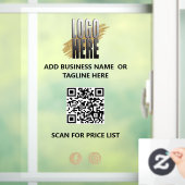 Hinzufügen Ihres QR-Logos Beruflich Fensteraufkleber (Zuhause)