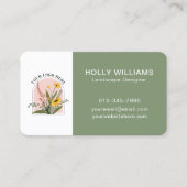 Hinzufügen Ihres QR-Logos Einfach botanisch Visitenkarte (Vorderseite)