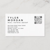 Hinzufügen Ihres QR-Logos Real Anwesen Agent Visitenkarte (Rückseite)