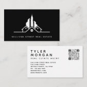 Hinzufügen Ihres QR-Logos Real Anwesen Agent Visitenkarte (Vorne/Hinten)