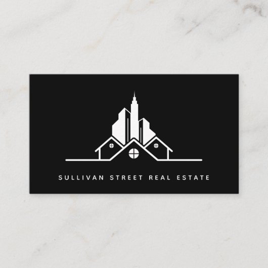 Hinzufügen Ihres QR-Logos Real Anwesen Agent Visitenkarte (Vorderseite)