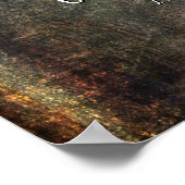 Hinzufügen Ihres Textangebots Warme dunkle Grunge Poster (Ecke)