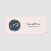 Hinzufügen Ihres Unternehmens-Logo-Firmenmitarbeit Namensschild (Vorderseite)