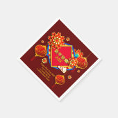 Hinzufügen Jahr Bearbeiten Name Text Chinesisch Ne Serviette (Ecke)