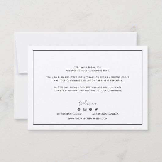 Hinzufügen Logo Dunkelgraue Grenze Rustic Kraft Vi (Vorderseite)