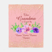 Hinzufügen oder Bearbeiten von Namen Dieses Oma wi Fleecedecke (Vorderseite)