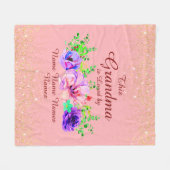 Hinzufügen oder Bearbeiten von Namen Dieses Oma wi Fleecedecke (Vorderseite (Horizontal))