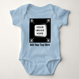 Hinzufügen Personalisierter Foto Image Kleinkind G Baby Strampler