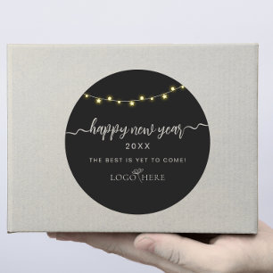 Hinzufügen Sie Ihr Logo für neue Jahre Runder Aufkleber