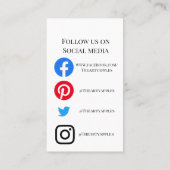 HINZUFÜGEN SIE IHR LOGO Tasse CARE CARDS-Vinyl-Ges Visitenkarte (Rückseite)