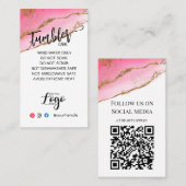 HINZUFÜGEN SIE IHR LOGO TUMBLER CARE CARDS-Vinyl-G Visitenkarte (Vorne/Hinten)