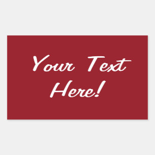 HINZUFÜGEN SIE IHRE EIGENEN TEXT-Aufkleber Rechteckiger Aufkleber