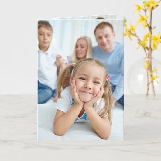 HINZUFÜGEN SIE IHRE FOTOS INside & Out Karte (Gelbe Blume)