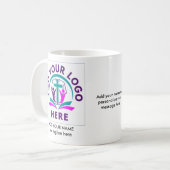 HINZUFÜGEN SIE IHRE LOGO Business Church Merchandi Kaffeetasse (Vorderseite Links)