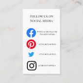 HINZUFÜGEN SIE IHRE LOGO-Cup CARE CARDS Vinyl Aqua Visitenkarte (Rückseite)