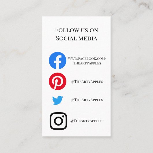 HINZUFÜGEN SIE IHRE LOGO-Cup CARE CARDS Vinyl Aqua Visitenkarte (Rückseite)