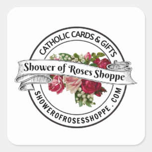 HINZUFÜGEN SIE IHRE LOGO CUSTOM COMPANY Business C Quadratischer Aufkleber