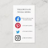 HINZUFÜGEN SIE IHRE LOGO-DRUCK-CARE-CARDS-Vinyl Visitenkarte (Rückseite)