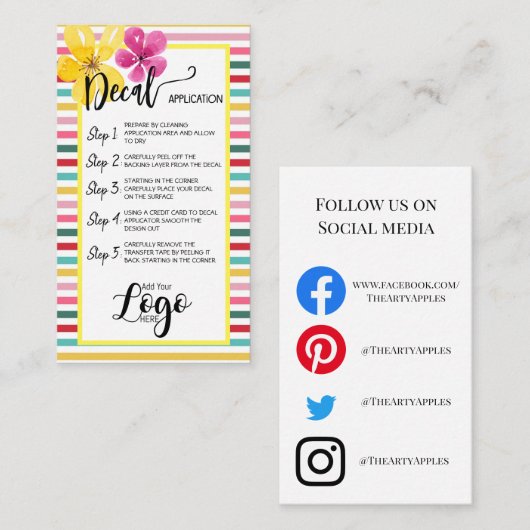 HINZUFÜGEN SIE IHRE LOGO-DRUCK-CARE-CARDS-Vinyl Visitenkarte (Vorne/Hinten)