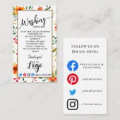 HINZUFÜGEN SIE IHRE LOGO-Waschanleitung PFLANZENBU Visitenkarte (Vorne/Hinten)